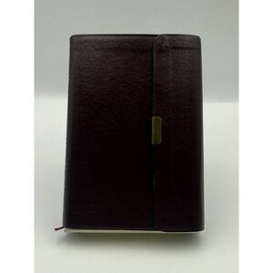 Zondervan NIV Compact Reference Bible Red Letter Bonded Leather Burgundy Snap